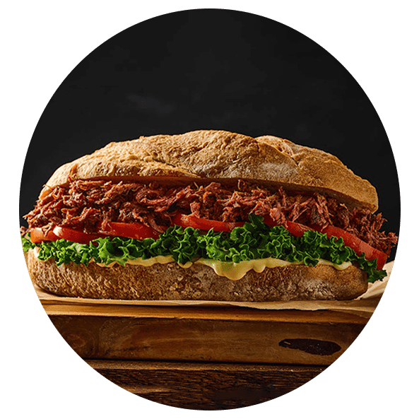Sandwich garni de new-meat
