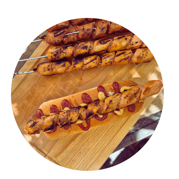 נקניקיות בראטוורסט מסולסלות