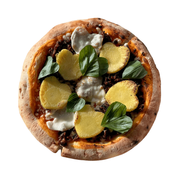 פיצה לבבות מפורק רידיפיין, אננס ובזיליקום 