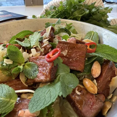 Asian Pomelo Salad with Flank Steak