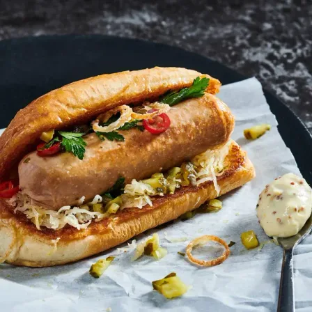 LOADED BRATWURST DOG