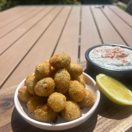 Crispy Lamb-Stuffed Olives