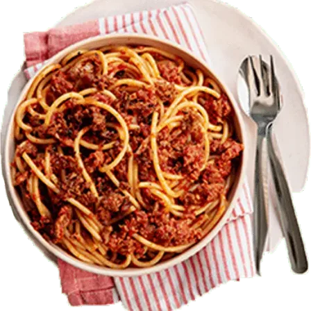 Kinderspaghetti mit Tomatensoße