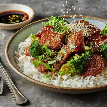 Teriyaki-glasiertes Redefine Flank Steak