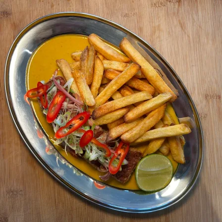 Flank Steak Katsu & Chips