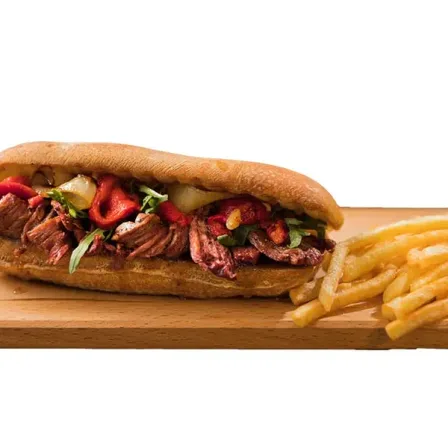 כריך פילי צ’יזסטייק עם פלאנק סטייק