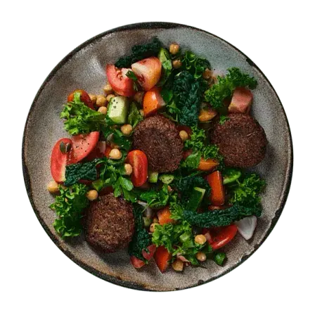 LAMB KOFTA WITH KALE SALAD