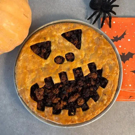 Halloween gehakt en pompoentaart