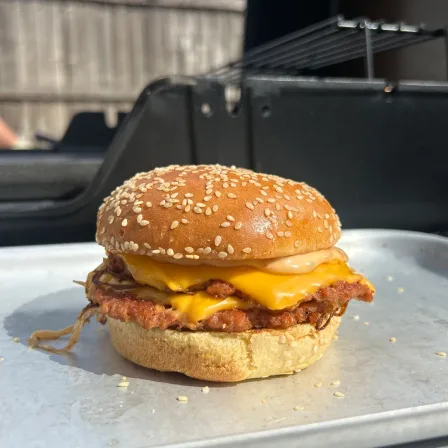 “The Menu” Inspired Smashed Burger