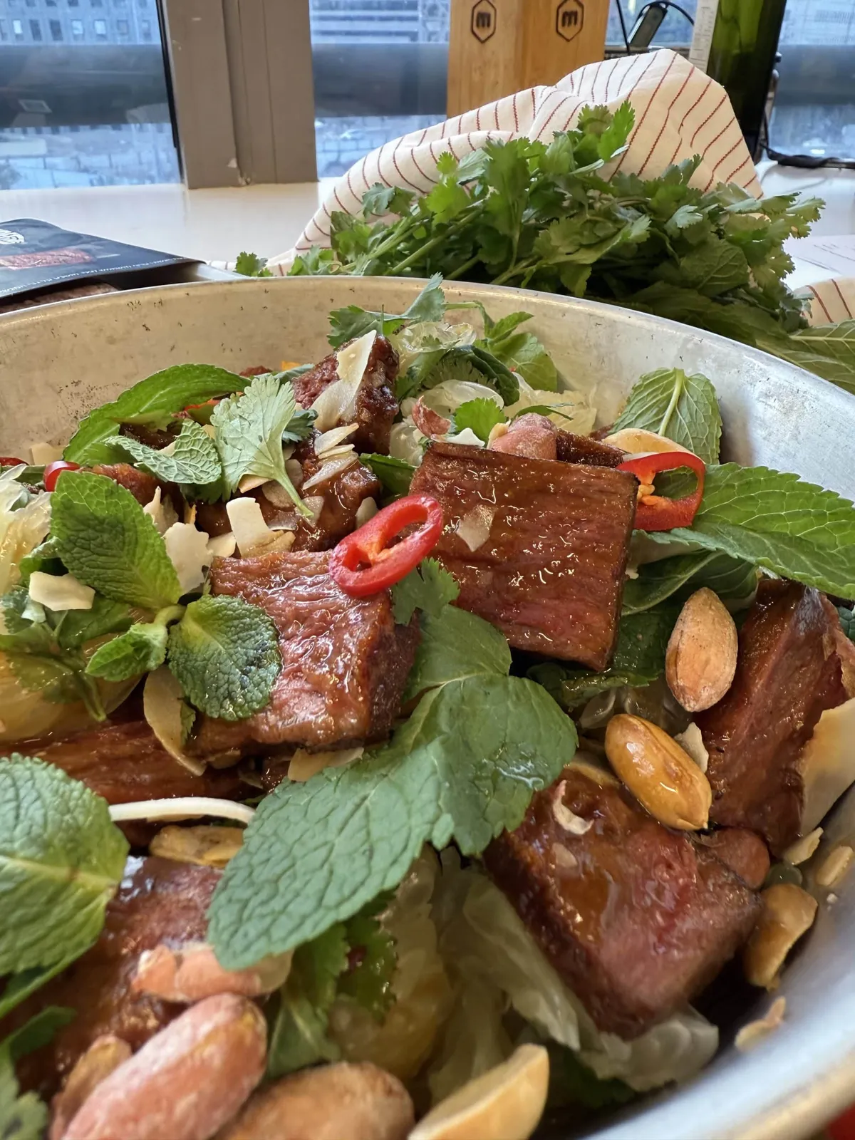 Asian Pomelo Salad with Flank Steak