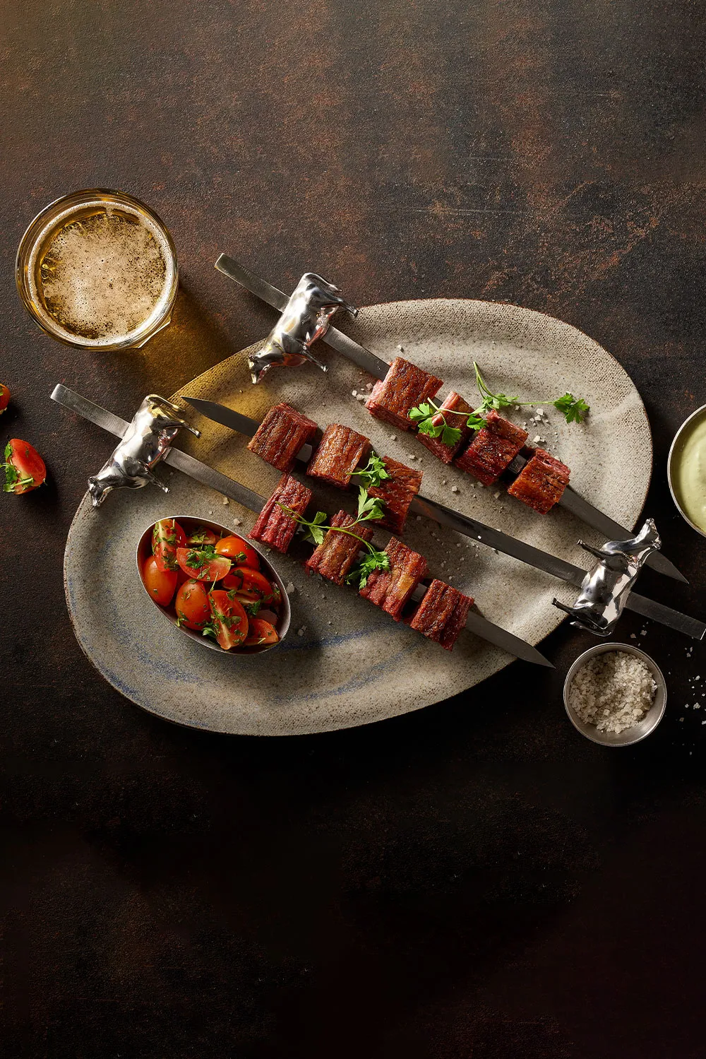 Beef Flank Brochettes