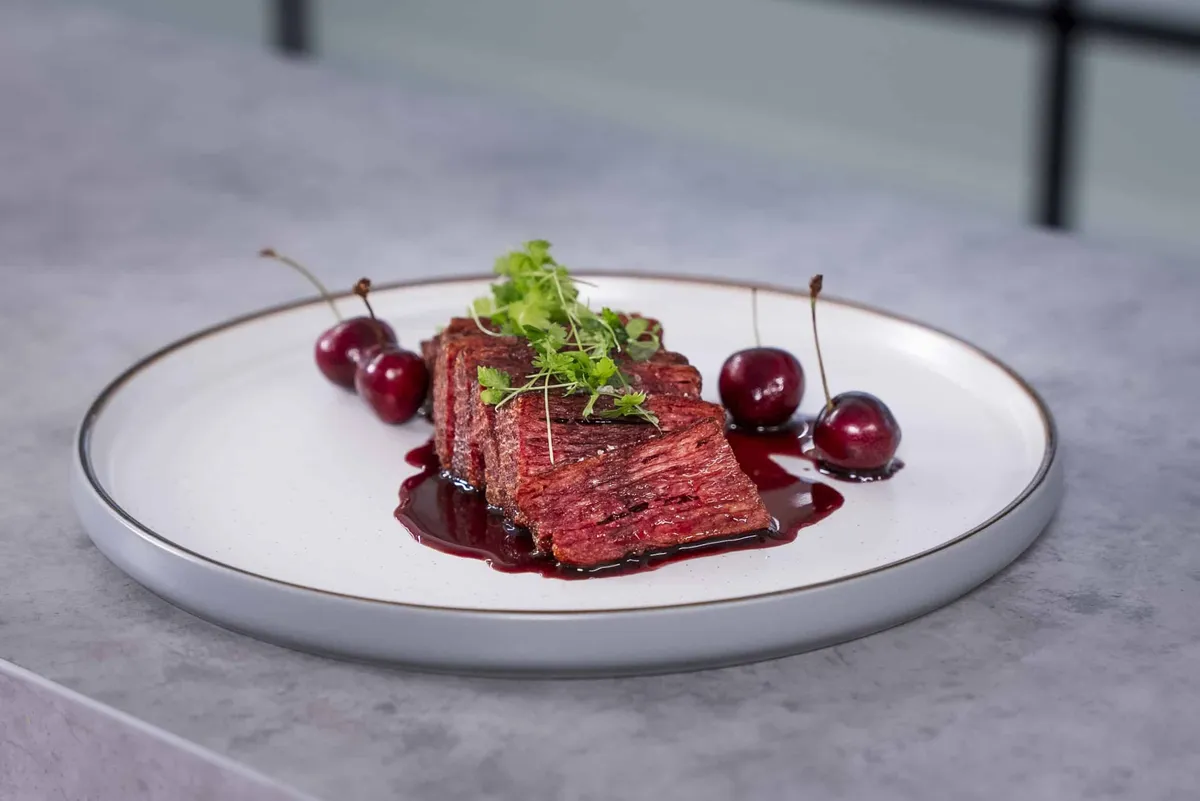 Beef Flank With Cherry Sauce | Redefine Meat