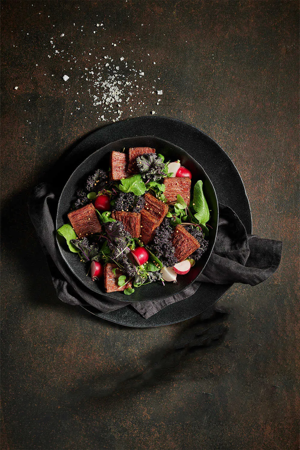 Salat vom Rinder Flank