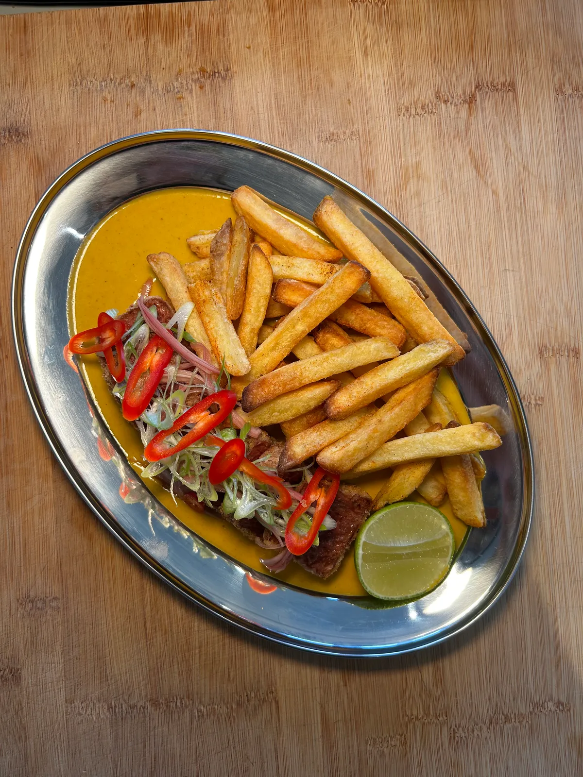 Flank Steak Katsu & Chips