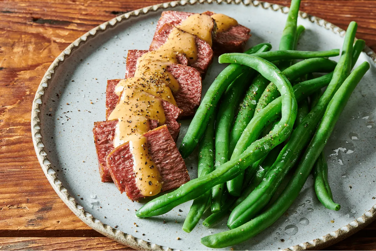 Flank Steak with Miso butter