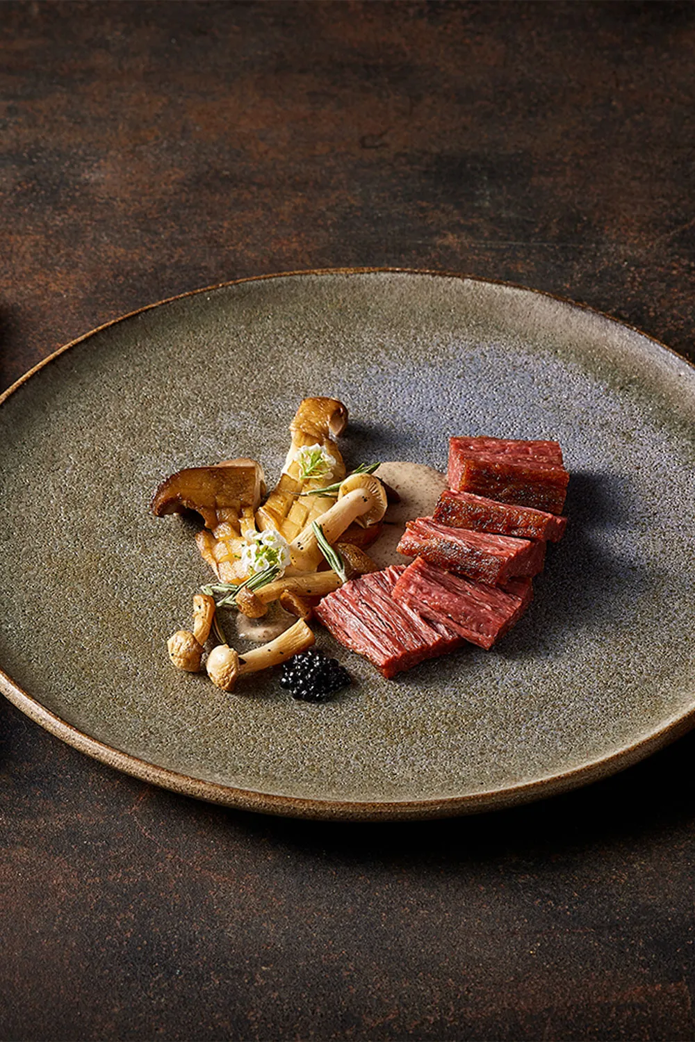 Bavette de bœuf aux champignons