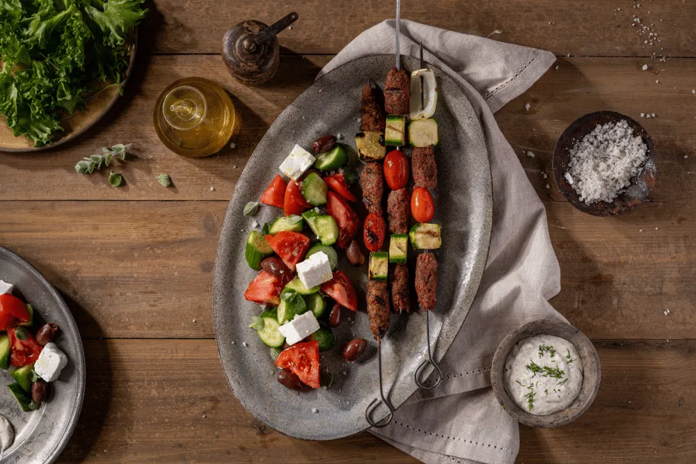 Brochettes Kebab Grillées à la Méditerranéenne