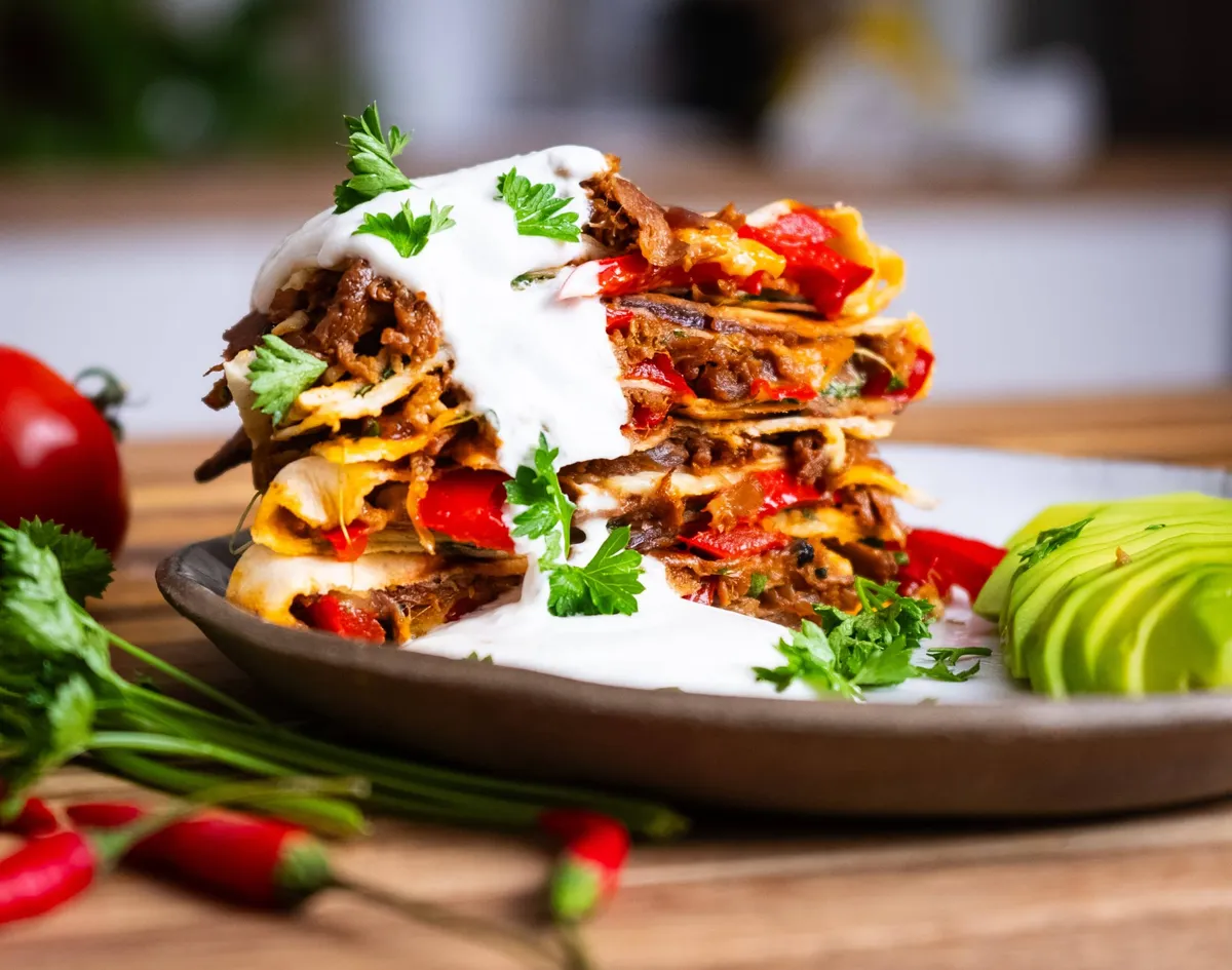 Quesadilla à l’effiloché végétal