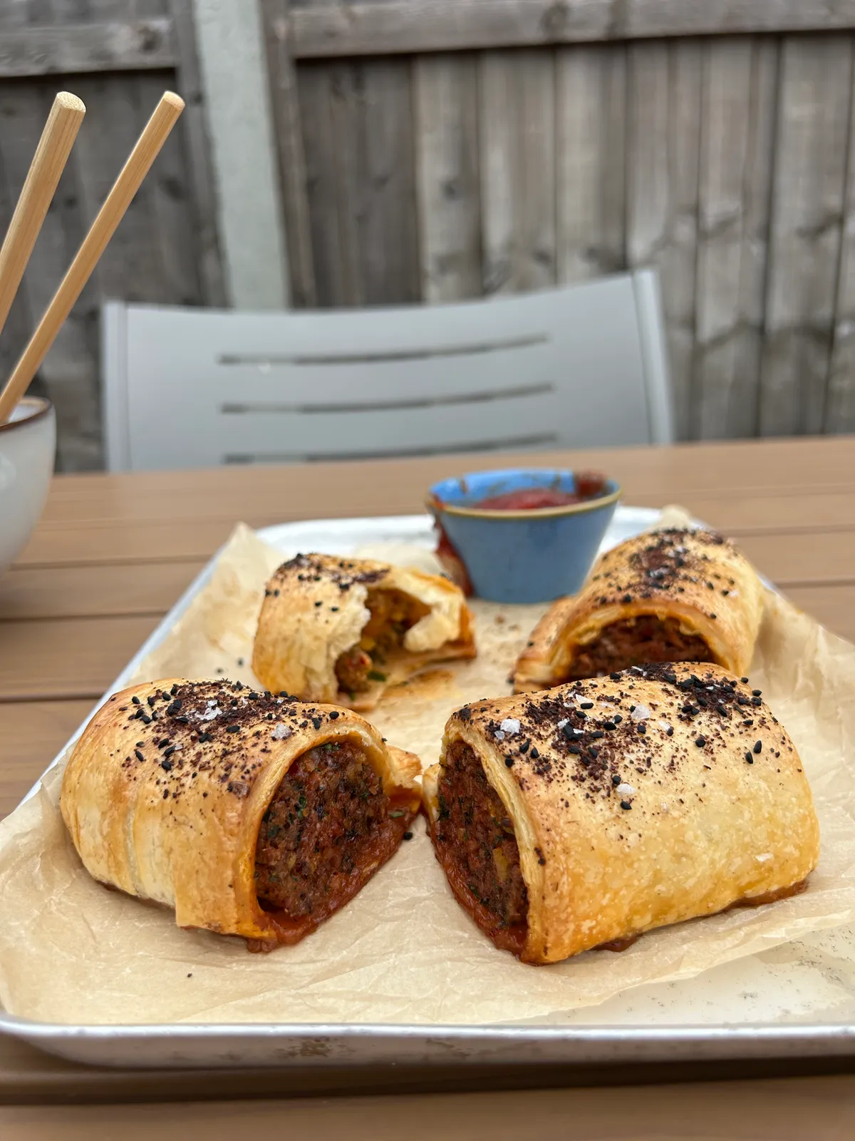 Harissa Lamb Sausage Rolls
