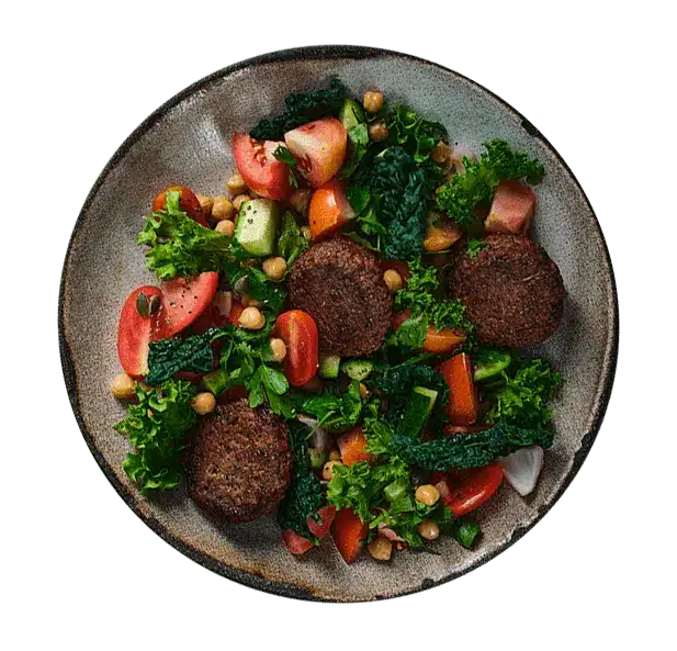 LAMB KOFTA WITH KALE SALAD