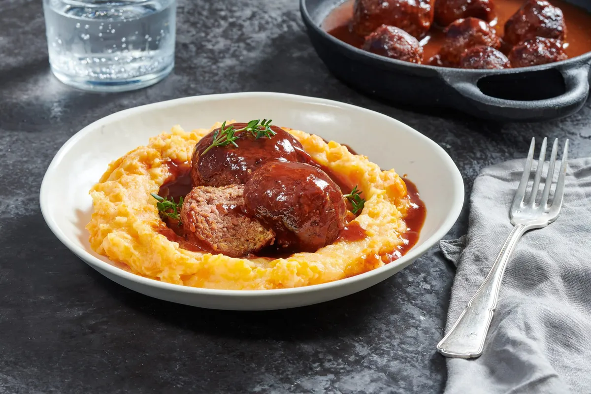 BEEF MEATBALLS WITH MASH | Redefine Meat