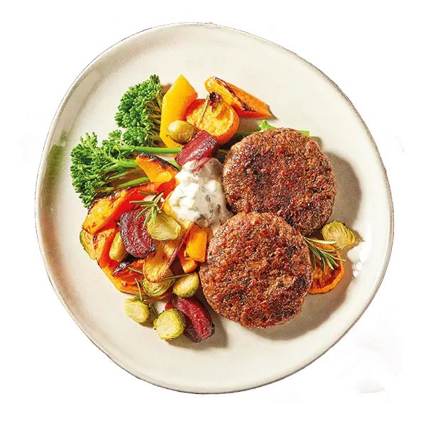 Lamsburgers met tzatziki