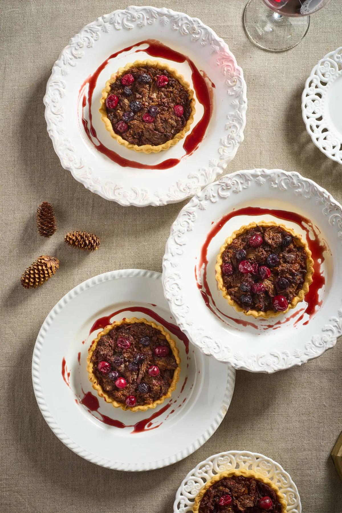 Pulled Beef-tartelettes met cranberrysaus