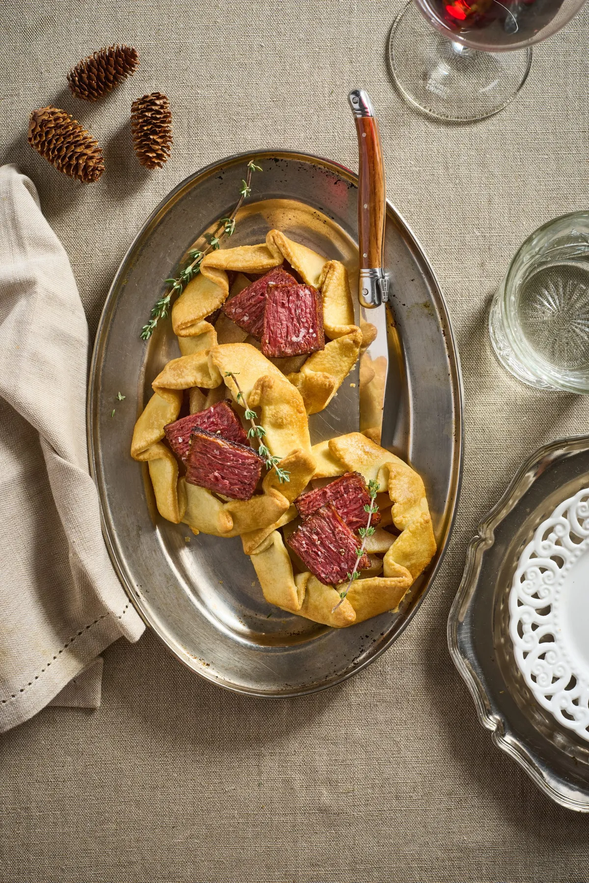 Redefine Beef Flank Galettes with Caramelised Onion & Pear
