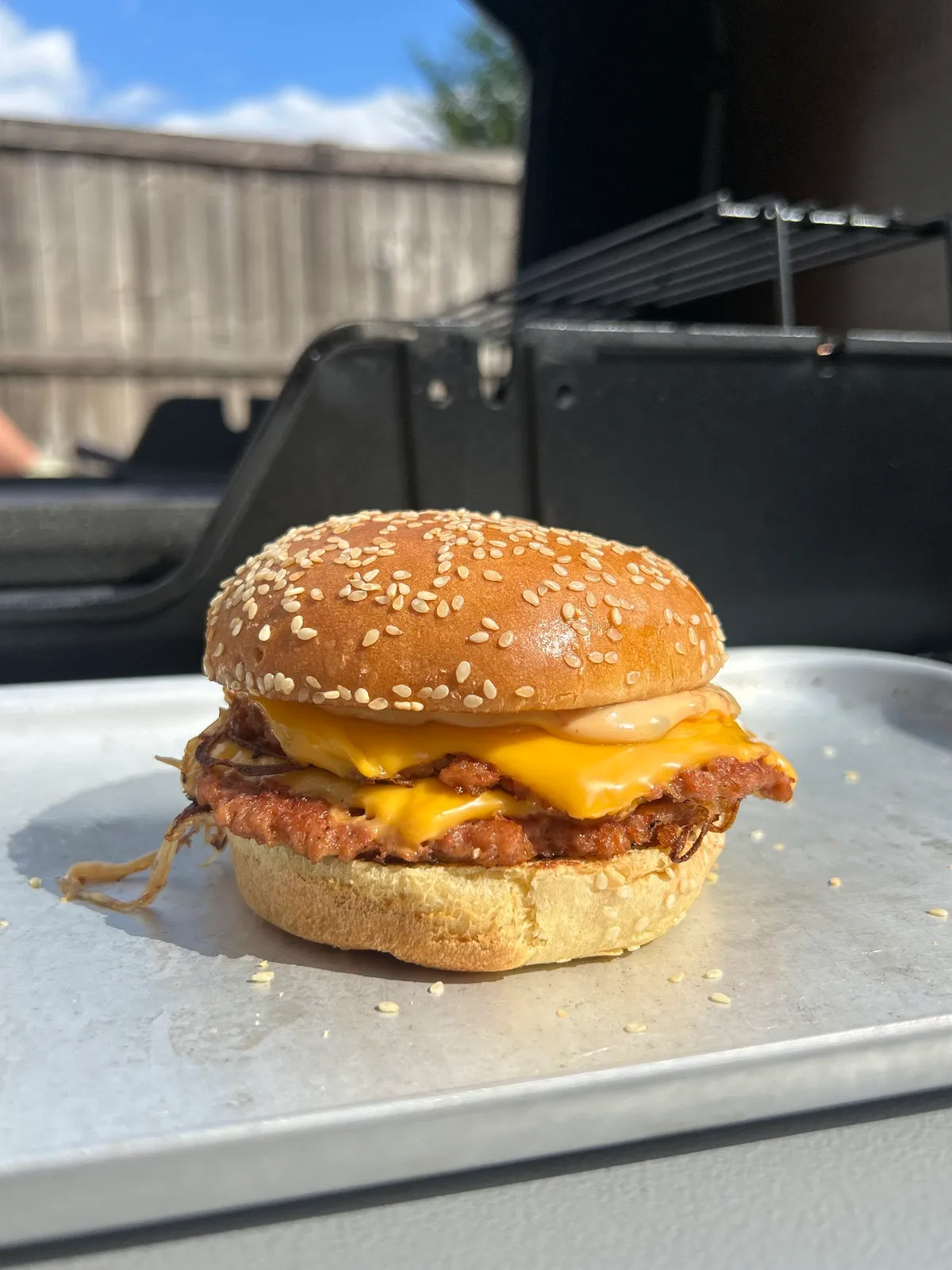 “The Menu” Inspired Smashed Burger