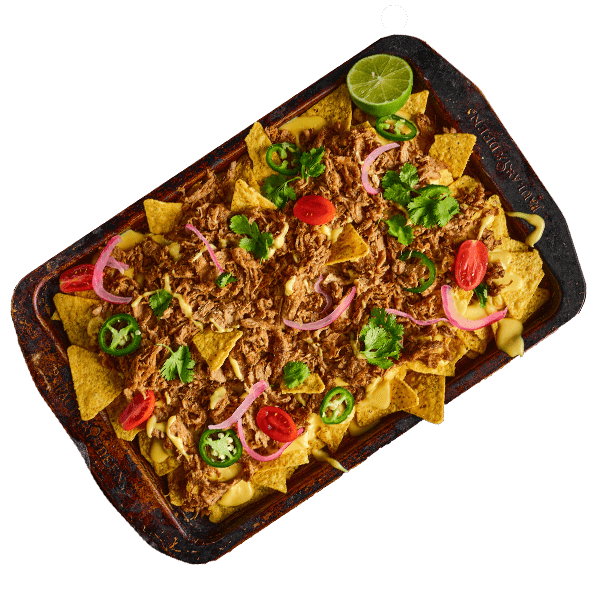 Mexicaanse nacho's met nieuw-vlees