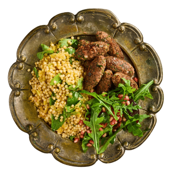 Redefine lamskofta met Parelcouscous 