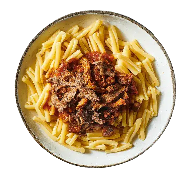 Pasta with New-Meat 